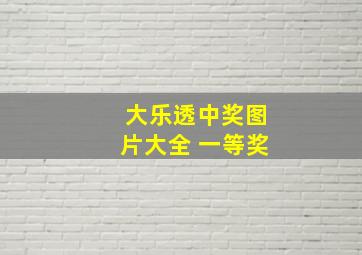 大乐透中奖图片大全 一等奖